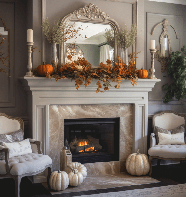 16 Most Stunning Fall Fireplace Decor Ideas